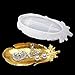 FineInno Feder Silikonform Epoxidharz Formen Schmuck Lagerung Geschirr Platte Epoxy Gussformen für DIY Feder Tablett Form zum Schmuck Anhänger und kleines Zubehör