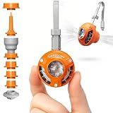 GIGA PUMP 電動エアーポンプ 【超ハイパワー設計】特許取得済み デュアルワイヤーラッピング構造モーター 超軽量 USB Type-C 急速充電 携帯型 キャンプ アウトドア テントライト エアーポンプ 空気入れ 空気抜き 衣類圧縮 真空収納 電動ポンプ(バッテリーレスタイプ,GIGA PUMP Air フレアオレンジ)
