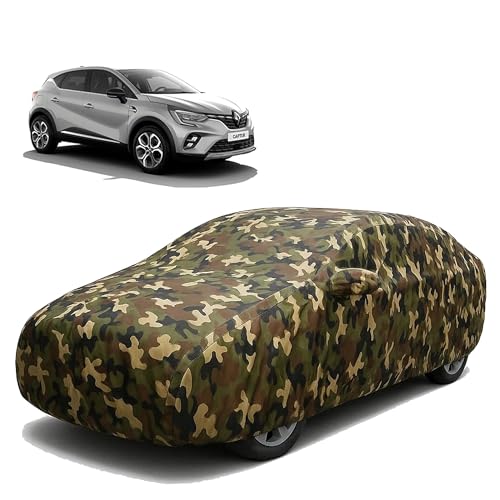 Image of Sulfar 100% Waterproof Car Body Cover for Renult Captur - Triple-Stitched Dustproof UV, Heat & Rain Protection with Mirror Pockets, Full-Bottom Elastic & Free Storage Bag - All-Weather Indoor Outdoor