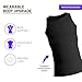 Rounderbum Seamless Compression Tank Top - Black, Large - Men’s Body Shaper, Slims Waist, Enhances Muscle Definition, Firms Chest, Improves Posture - Comfortable All-Day Support