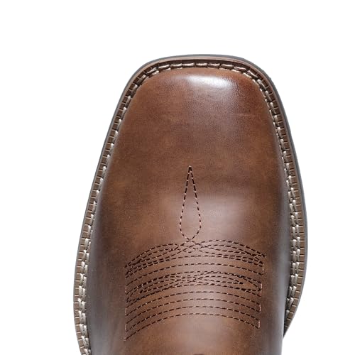 IUV Cowboy Boots For Men Square Toe Western Boot Durable Classic Fashionable Embroidered Pull On Slip Resistant Boots4