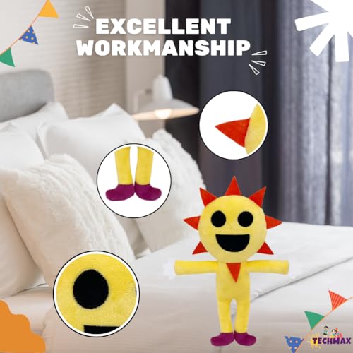 Image of Customized Text Standing Sun Sprunki Plush Toys