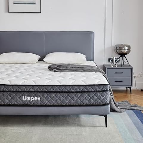 Uapev 10-Inch Memory Foam Hybrid Mattress Cover
