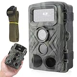 Lixada Multifunktions Jagd Kamera Tierbeobachtung Kamera Nachtfoto Videoaufnahme Hausüberwachung IP54 wasserdicht Wildkamera mit 34 Lichtern