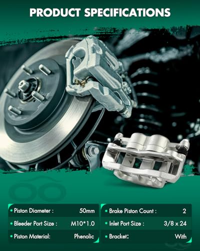 Image of SCITOO 18B4995 18B4994 Front Left & Right Disc Brake Calipers Assembly w /Bracket for Ford for Explorer 2006-2010,for Ford for Explorer Sport Trac 2007-2010,for Mercury for Mountaineer 2006-2010