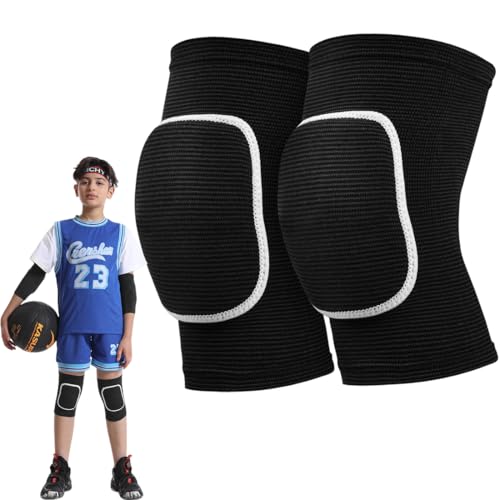 Ginocchiere Pallavolo,1 Paio Ginocchiere morbide per Ballerini, Ginocchiere per Uso letico, pallavolo, Ginocchiere per Yoga, Ginocchiere, Calcio, Tennis, Pattinaggio, Arrampicata (L,10-16 anni) (S)