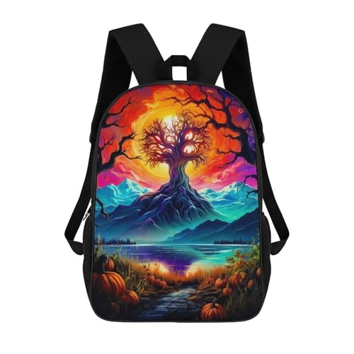 sinyumoney Zaini Per Bambini Stampati in 3D Autumnal Fantasy Landscape -1 Borse Per Libri Ragazzo Ragazza Zaino Scolastico Per Bambini Con Grandi Tasche Per Bambini Scuola 17inch