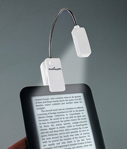 eBook Reader Booklight | Leselampe | Weiß: LED Leselicht mit Clip für eBook Reader und Bücher