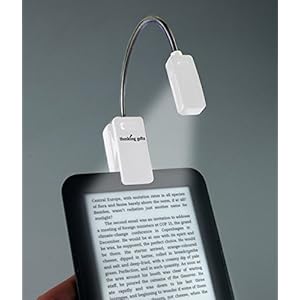 eBook Reader Booklight | Leselampe | Weiß: LED Leselicht mit Clip für eBook Reader und Bücher