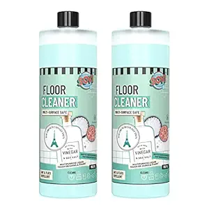 SOVI Floor Cleaner, Vinegar Powered, Stain Remover, Multi-surface Safe, Ants & Flies Repellent, Child Safe, Pet Safe, The French Connection (950 ml Each, Pack of 2)