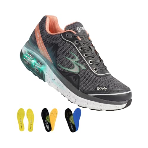 Image of gdefy Orthopedic Shoes for Women with Arch Support and 3 Orthotic Insoles