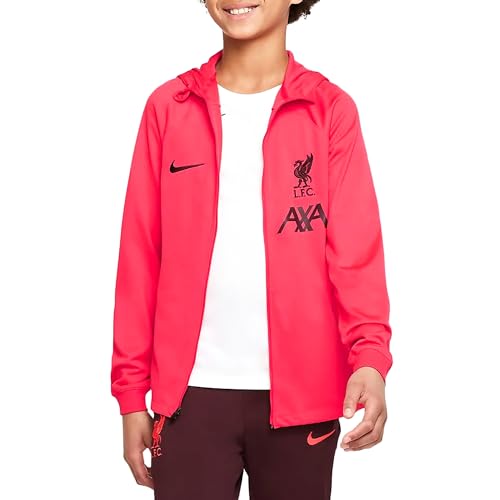 Image of Nike Liverpool FC Strike DJ8669-688 Unisex Kids Tracksuit, Siren Red/Burgundy Crush/Burgundy Crush, 12-18 M