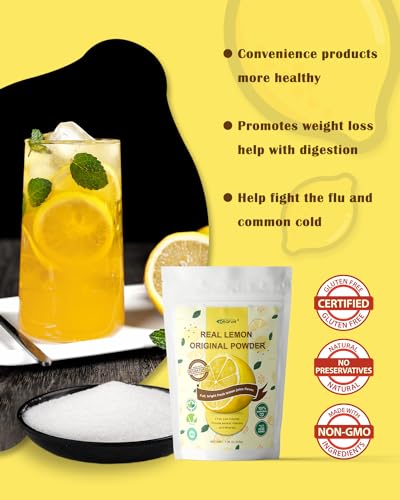 image for ORGFUN Original Lemon Powder Made with Real Lemons, Freeze Dried Juice