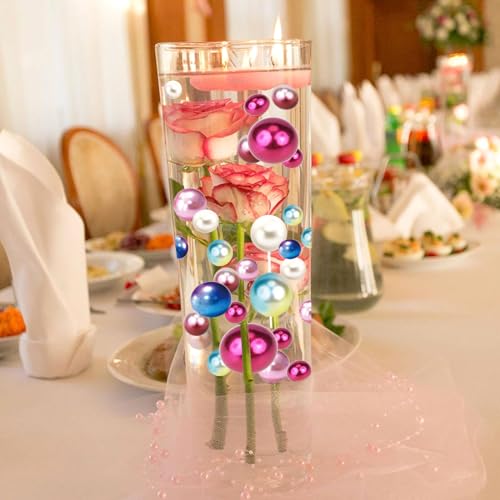 Perlas flotantes para rellenar jarrones decorativos con velas flotantes 7