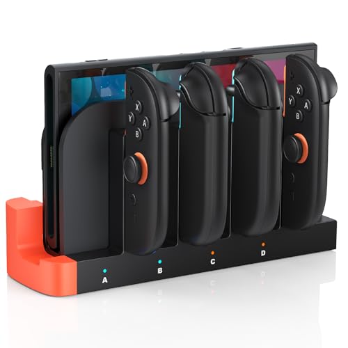 Chargeur Station pour Nintendo Switch 2 - sans Fil Joy-Con et Contrôleurs avec Indicateur de Charge LED, Charge Rapide, arrêt Automatique - Station de...
