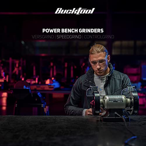 Bucktool 8-Inch High-Speed Bench Grinder, Professional Wobble-Free Table Wheel Grinder, Tlg-200L5 #TOP4