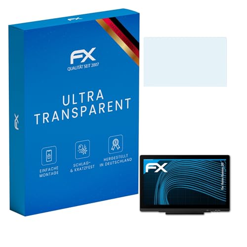Lámina Huion Kamvas 20 ultra transparente de atFoliX para protección de pantalla total (2X)