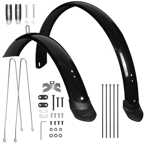 UKCOCO 26 Inch Bicycle Mudguard Set, ABS Tire Protector for Touring Bike