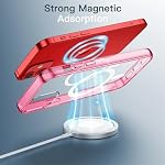 JETech Magnetic Case for iPhone 12 mini, Red - Image 3