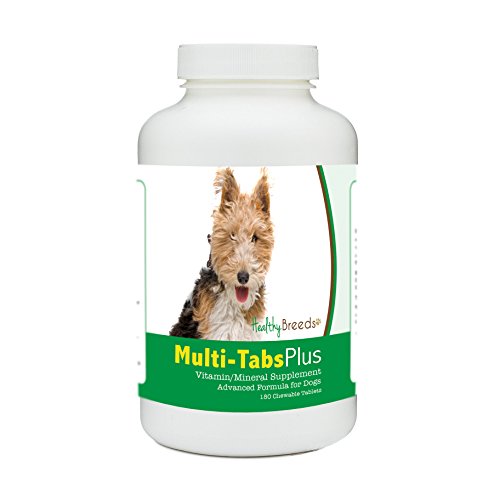 Healthy Breeds Wire Fox Terrier Multi-Tabs Plus Chewable Tablets - The Vitamins & Minerals Your Dog Needs to Support Better Health from The Inside Out - 180 Count