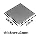 YTGZS Titanium Plate Sheet TA2 Metal for Aerospace Industrial Processes Automotive DIY Length 50mm Width 50mm Thickness 0.5mm to 6mm,3mmx50mmx50mm