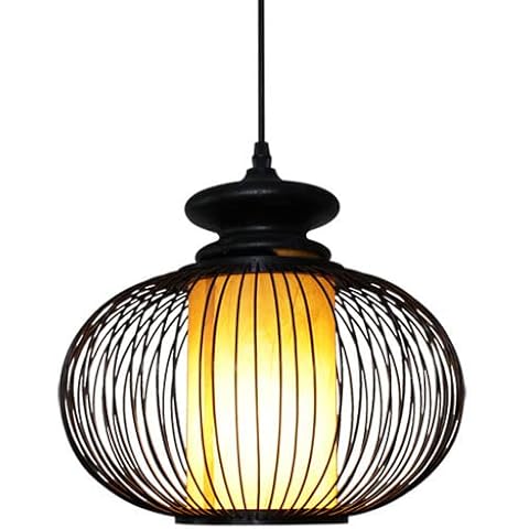 MODEBHD Black Bamboo Pendant Light Cover