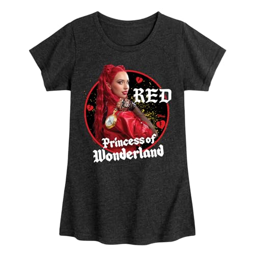 Disney - Descendants 4 - Red Princess of Wonderland - Youth Girls Fitted Short Sleeve Graphic T-Shirt