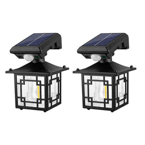 Lumière murale extérieure étanche 3 modes d'éclairage solaire automatique 200LM