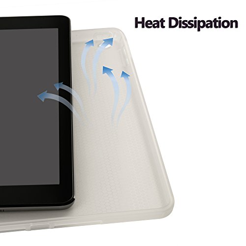 Ruban Case Compatible With Ipad (9.7-Inch, 2018/2017 Model) - Ultra Slim Lightweight Smart Shell Standing Cover With Auto Wake/Sleep Feature, Apricot Blossom #TOP3