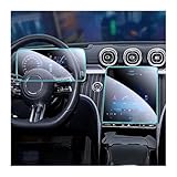 Pour Mercedes Pour Benz Classe S W223 2021 2022 2023 Film De Protection D'écran En Verre Trempé Instrument De Navigation Automobile 12,8 Pouces
