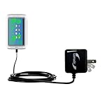 Gomadic Intelligent Compact AC Home Wall Charger Suitable for The Tabeo Tabeo 7 - High Output Power with a Convenient, Foldable Plug Design - Uses TipExchange Technology