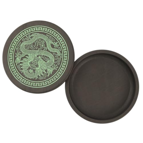 Plaque d'encre ronde pierre naturelle idée cadeau calligraphie