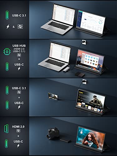 Amazon.co.jp: 「並行輸入品」MAGICRAVEN 4Kポータブルモニター、17.3