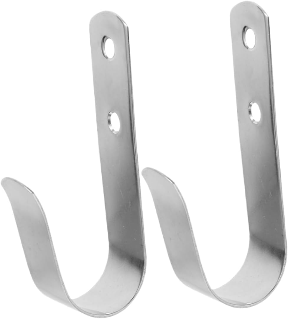 Gatuida 8pcs Stainless Steel Boat Hooks Hangers for Towels Coats and More Easy to Install Wall Hooks for Bedrooms Bathrooms and Closets Versatile Accessories for Home Use
