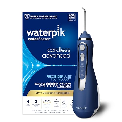Waterpik Cordless Advanced 2.0 Water Flosser For Teeth, Gums, Braces, Dental Care With Travel Bag...