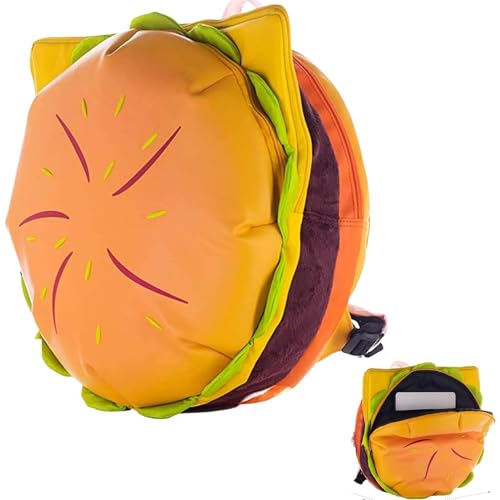 Sac à dos pour hamburger ultra moelleux idéal pour le lycée et les sorties