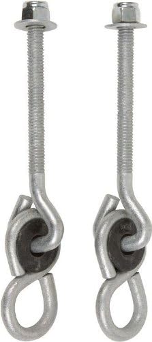 Swing Set Stuff 4" x 3/8" Nylon Bushing Swing Hanger (Pair) with SSS Logo Sticker
