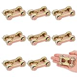 Doodlream 8 Stk. 3/8-Zoll-Doppel-U-Kettenverbinder, G70-geschmiedetes Stahl-Doppel-U-Reparaturlink, 2993 kg Traglast, Sicherheitskettenverbinder für Lastwagen und Anhänger