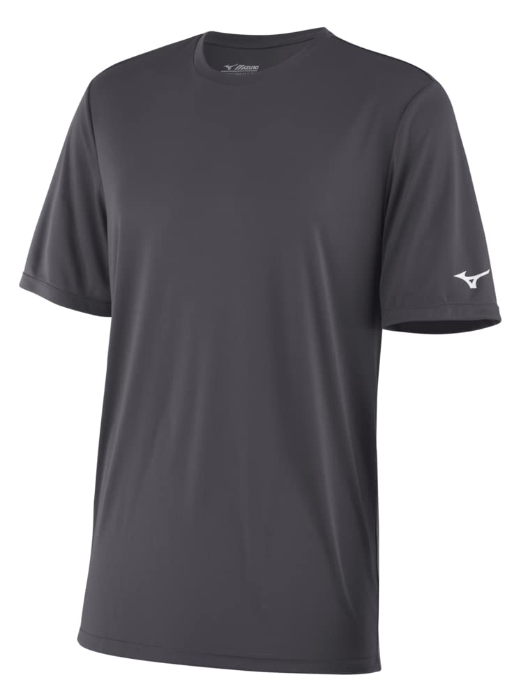 Mizuno Men's Nxt Short Sleeve Tee T-Shirt, Charcoal, XX-Large