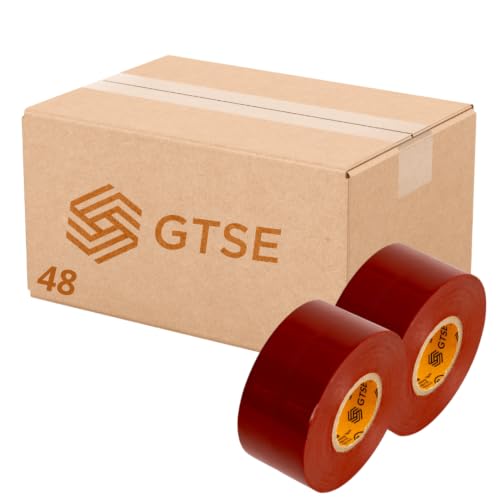 Image of GTSE - Brown Wide Electrical Tape 48 Rolls, 2in x 66ft, UL /CSA Listed