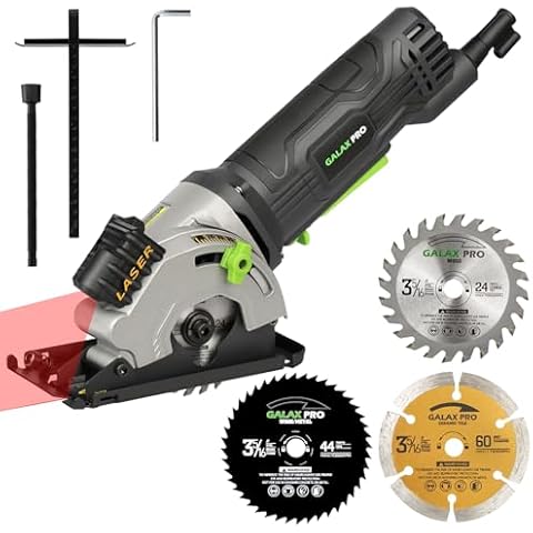 GALAX PRO Mini Circular Saw with Laser Guide Cover