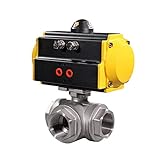 □ Struttura: della Sfera Das elektromagnetische Ventil DN25 DREI Möglichkeiten, pneumatisch doppeltwirkend Kugelhahn NPT-2ST Industriebedarf