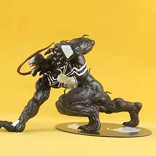 Yxuan Venom Action Figure Cosplay Heroes Statues Collection Birthday Gifts ，Cute Car Interior Display Home Office Decoration Ornaments Pvc Action Figure Model Toy (Venom/Black) #TOP3