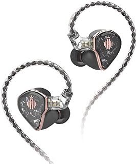 Hidizs MD4 4 Balanced Armature Drivers HiFi in-Ear Monitors IEMs in-Ear Earphones (Black)