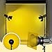 Balacoo Colored Gel Light Filter: Transparent Color Film Overlays Transparent Film Plastic Sheets for Christmas Landscape Led Light Reading Photo Studio Headlight (Yellow)