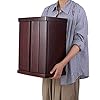 木々語り ミニ仏壇 NEW15号 (LED照明付) 幅32cm 奥行き25cm 高さ45cm【天然桐材/小型仏壇 ミニ モダン/家具調/軽量】和室/洋室/コンパクト リビング おしゃれに最適 (紫檀色) #2