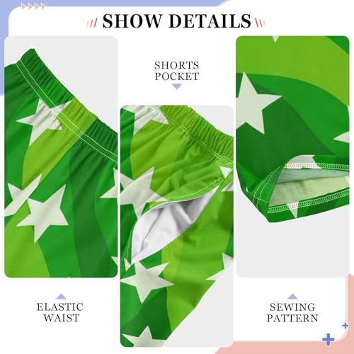 J JOYSAY Wavy Star Chartreuse Pajamas Pants Soft Long Pajama Bottoms Lounge Sleep Pants Size S-XL4