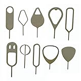 YESUN 10Pcs Open Sim Card Tray Pin Removal Tool Opener Eject Key Needle Openning Ejector Tool for iPhone, iPad, Samsung, LG, Motorola, Huawei, Xiaomi, HTC, One Plus Compatible with Many Model