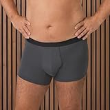 Tena Men Washable Mens Boxers Soft, Comfy and Secure Boxers for Drips and Dribbles Invisible Protection Light Absorption Pack of 1 Grey Size M - Image 2