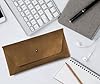 succor Genuine Leather Cash Envelopes, Retro Clutch, Cash Utility Pouch for Men Women, Minimalist Design (Brown Hunter), Brown, Minimalist #4